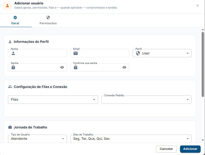 Equipe no mesmo número